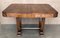 Mid-Century Walnut Dining Table with Extensions and Carved Edges 5
