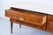 Italienisches Sideboard aus Nussholz mit Carrara Marmor & Messing, 1960er 10