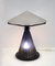 Lámpara de mesa hongo posmoderna de cristal de Murano, años 80, Imagen 2