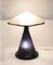 Lámpara de mesa hongo posmoderna de cristal de Murano, años 80, Imagen 5