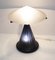 Lámpara de mesa hongo posmoderna de cristal de Murano, años 80, Imagen 4