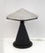 Lámpara de mesa hongo posmoderna de cristal de Murano, años 80, Imagen 1