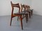 Teak & Leather Model 310 Dining Chairs by Erik Buch for Chr. Christensen, Set of 4, 1960s 2