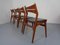 Teak & Leather Model 310 Dining Chairs by Erik Buch for Chr. Christensen, Set of 4, 1960s 5