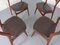 Teak & Leather Model 310 Dining Chairs by Erik Buch for Chr. Christensen, Set of 4, 1960s, Image 15