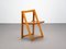 Chaises Pliantes en Bois, 1980s, Set de 4 2