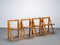 Wooden Folding Chairs, 1980s, Set of 4 1