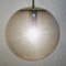 Large Mid-Century Smoked Air-Bubbled Glass Ball Pendant Light from Limburg, Germany, 1970s, Image 6