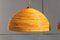 Dome Pendant Lamps in Curved Bamboo & Reed, 1960s, Set of 2 9