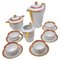 Mid-Century Limoges Kaffeeservice aus Porzellan und 24-Karat Gold, 13er Set 1