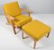 Fauteuil Modèle 290 avec Ottomane par Hallingdal pour Getama, 1970s, Set de 2 2