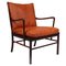 Rosewood Colonial Lounge Chair from Ole Wanscher, Denmark, 1950s 1