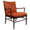 Rosewood Colonial Lounge Chair from Ole Wanscher, Denmark, 1950s, Image 1