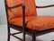 Rosewood Colonial Lounge Chair from Ole Wanscher, Denmark, 1950s, Image 4