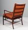 Rosewood Colonial Lounge Chair from Ole Wanscher, Denmark, 1950s 11