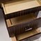Poliform Wood & Leather Desk with Storage Units, Set of 3 10