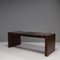 Poliform Schreibtisch aus Holz & Leder mit Stauraum, 3er Set 6