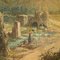 G. Boni, Paysages avec Figures, Peintures à l'Huile sur Toile, Encadrée, Set de 2 3