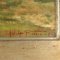 Adolfo Tommasi, Paesaggio con figura, fine XIX o inizio XX secolo, olio su tavola, in cornice, Immagine 6