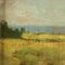 Adolfo Tommasi, Paesaggio con figura, fine XIX o inizio XX secolo, olio su tavola, in cornice, Immagine 5