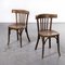 Bentwood Dining Chairs with Patterned Seat from Fischel, 1940s, Set of 2 2