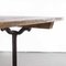 French Rectangular Cast Base Dining Table, 1950s 2