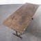 French Rectangular Cast Base Dining Table, 1950s 4