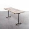 French Cast Base Rectangular Dining Table, 1950s 5
