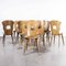 French Baumann Light Oak Gentiane Dining Chairs, 1950s, Set of 12, Image 1