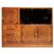 Aparador delgado Art Déco de madera nudosa de nogal, años 30, Imagen 1