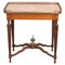 French Louis XVI Style Marquetry Inlaid Side Table in Kingwood, Image 1