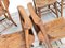 Vintage Chapel Chairs in Elm, Set of 6, Image 12