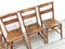 Chaises de Chapelle Vintage en Orme, Set de 6 5