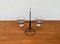 Mid-Century Danish Metal and Glass Candleholder, 1960s, Image 3