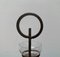 Mid-Century Danish Metal and Glass Candleholder, 1960s, Image 6