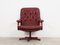 Danish Leather Swivel Armchair, 1970s, Image 2