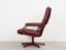 Danish Leather Swivel Armchair, 1970s, Image 3