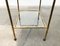 Mid-Century Hollywood Regency Style Brass Fake Bamboo Tray Serving Cart or Side Table, 1960s 5