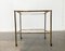 Mid-Century Hollywood Regency Style Brass Fake Bamboo Tray Serving Cart or Side Table, 1960s, Image 1