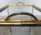 Mid-Century Hollywood Regency Style Brass Fake Bamboo Tray Serving Cart or Side Table, 1960s, Image 14