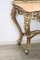 Carved and Gilded Wood Console Table with Mirror, 1930s 3