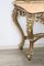 Carved and Gilded Wood Console Table with Mirror, 1930s, Image 3