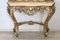 Carved and Gilded Wood Console Table with Mirror, 1930s 9