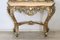 Carved and Gilded Wood Console Table with Mirror, 1930s, Image 9