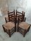 Dining Chairs in the Style of Charles Dudouyt, 1940s, Set of 8 3