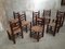 Dining Chairs in the Style of Charles Dudouyt, 1940s, Set of 8 2