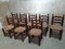 Dining Chairs in the Style of Charles Dudouyt, 1940s, Set of 8 1