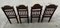 Handcrafted Indonesian Woodend Chairs, Set of 4 4