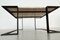 Mid-Century Italian Coffee Table in Travertin and Marble with Varnished Metal Base, 1970 2