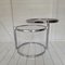 Chrome and Glass Swivel Top Side Table, 1970s 3